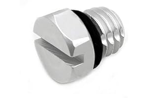 iFJF Billet Aluminum Air Bleeder Screw Replacement for 2001-2017 6.6L Duramax Diesel Fuel Filter Silver