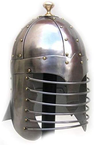 Armor Full Knight Solaire Helmet Crusader Chainmail LARP Medieval Collectible Silver