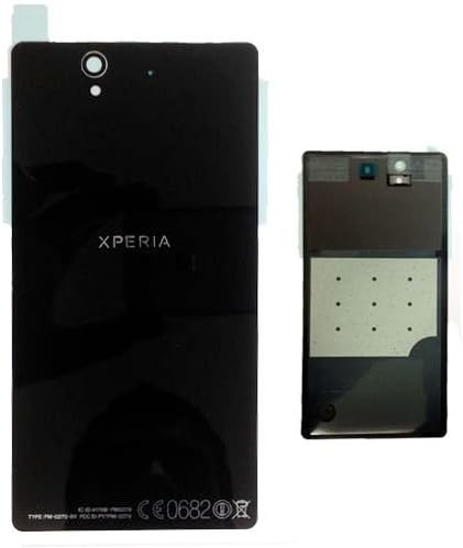 Replacement Battery Door Back Cover Rear Glass for Sony Xperia Z L36h T36i L36i C6603-black