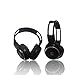 Car Headphone,XINDA 2 Packs Double Channel Wireless Infrared Car Headset Foldable Vechile IR Headphones for in-Car TV DVD Video