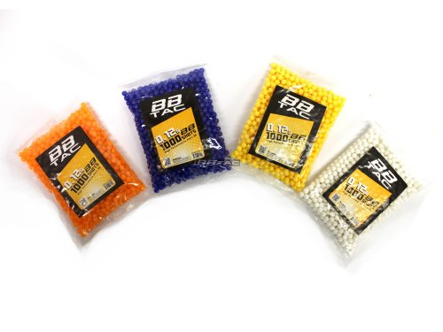 BBTac Airsoft BBs .12g Ammo 6mm (3,000 Round Bag, Multi Colors)