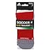 adidas Elite Traxion Soccer Socks, University Red/White/Aluminum 2, Large/Men's 9-13/Women's 10-12