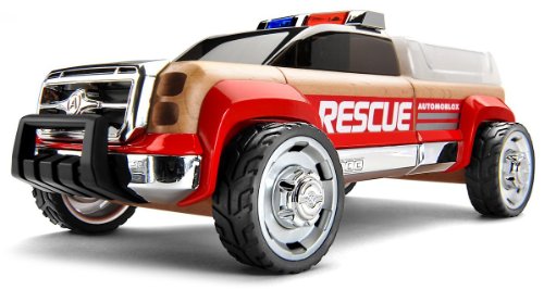 Automoblox T900 Rescue Truck, Red/Chrome