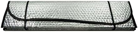 CLA Reflective Sun Shade for Car Windshield - 54" x 27-1/4" - Silver