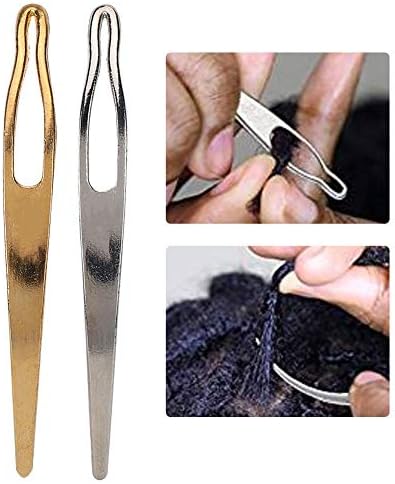 BELLESTYLE 2pcs Dreadlocks Tools Craft Dreadlocks Needle Sisterlocks Crochet Hook for Starting and Maintaining Your Locs Easy