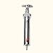 Fencia Stainless Steel Metal Syringe Glass Sampler Lab Glassware (10ml) with Adjustable Dose for Veterinary Animal Drug Injection