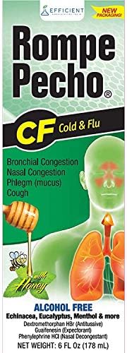 Rompe Pecho CF Cough & Flu Syrup with Honey, 6 oz