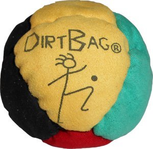 Dirtbag Classic Footbag - Red/yellow/black/green