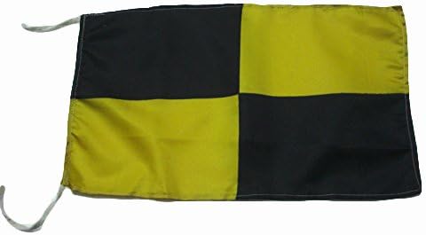 Marine L - International Code Naval Signal Flag - 8" X 13" - Nautical/Boat (5113)