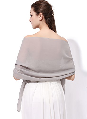 Fashion DRESS Sheer Soft Chiffon Bridal Shawl For Special Occasions (More Colors)...