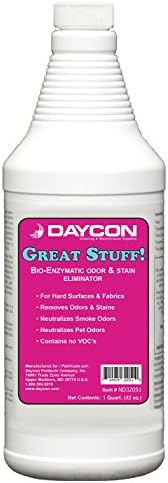 GREAT STUFF! Odor &amp; Stain Eliminator, Enzymatic Cleaner, Pet/Smoke/Food/Grease/Organic Stain Remover, Carpet &amp; Fabric Spotter