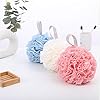 Cadialan-Multicolor-Bath-Ball-Puff-Shower-Sponge-Bath-Bathing-Accessory-Shower-Body-Buffer-2pcs-White Cadialan Multicolor Bath Ball Puff Shower Sponge Bath Bathing Accessory Shower Body Buffer 2pcs (White)