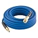 Estwing E1450PVCR 1/4" x 50' PVC / Rubber Hybrid Air Hose with Fittings Lightweight Kink-Resistant Compressed Air Hose with Solid Brass Couplings