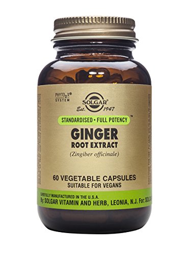 Solgar - Standardized Full Potency Ginger Root Extract, 60 Vegetable Capsules