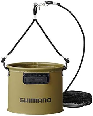 シマノ Shimano 在庫あり 釣り用バケツ バッカン カーキ 19cm 水汲ミバッカン Bk 053q