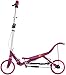 SpaceScooter Ride On Pink | Push Board Pump Action Kids Scooter with Handbrake, Air Suspension & Compact Fold