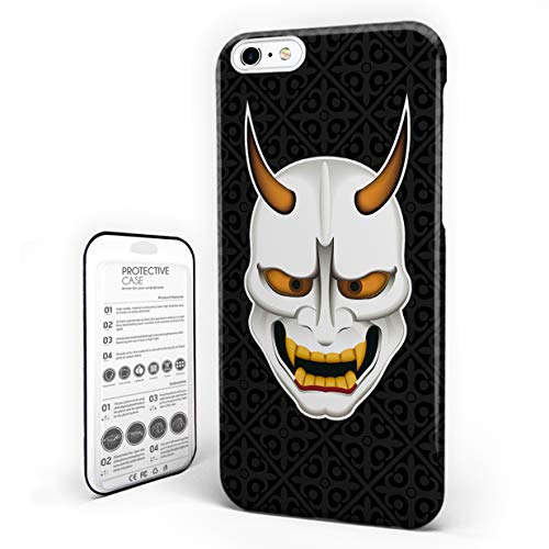 Xbacking Phone Case for iPhone 6/6s, Best Protective for Men Women Teens Halloween Japanese Traditional Prajna Mask Phone Case Slim Shockproof Durable Design Phone Cover for iPhone 6/6s