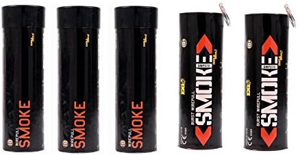 Photo Smoke Effect (5-Pack, 3 Regular and 2 Twin-Vented Burst) (Orange)