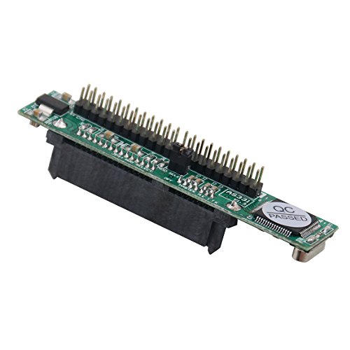Tan QY Laptop SATA to IDE Adapter, 2.5 Inch Serial ATA HDD Hard Disk Drive or SSD to 44 Pin Male PATA Port Converter (Vertical Type) - Thumbnail 3