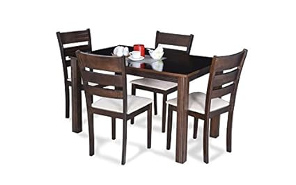 Royaloak Berlin Four Seater Dining Table Set (Brown)