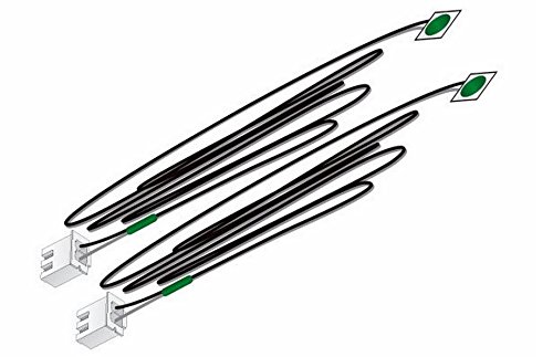Woodland Scenics JP5737 Just Plug(TM) Lighting System, LED Stick-On Lights, 25mA Green (2)