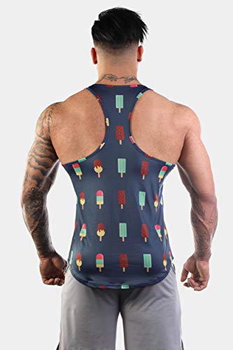 Jed North Bodybuilding Tank Top Gym Stringer Y-Back Muscle Racerback