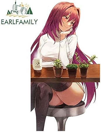 Amazon 13cm X 7cmセクシーでエレガントな女の子の運命ビッグオーダー スカサハ ランサー は アニメjdmウィンドウバンパー車ステッカーを作る 洗車 お手入れ用品 車 バイク