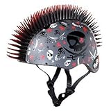 KRASH Pirate Skull Mohawk Helmet, Grey