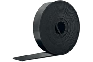 Rubber Strip Neoprene Rubber Sheet Solid Neoprene Rolls for DIY, Washers, Crafts, Pads, Flooring Protection, Supports, Leveli
