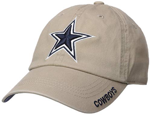 NFL Dallas Cowboys Mens Basic Slouch Cap, OSAFA, KHA - Thumbnail 4