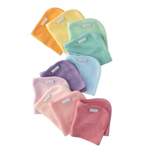 Butterblu River 10-Pack Baby Terry Washcloths 100% Organic Cotton Absorbent for…