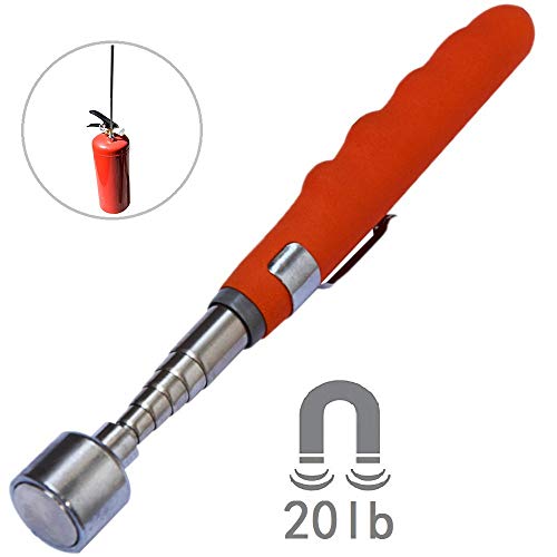HARDK Telescoping Magnetic Pick Up Tool Extendable 31" 20 lb Telescopic Magnet Stick Pull Capacity Small Metal Extends Tools - Thumbnail 6