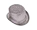 Forum Novelties Men's Adult Glitter Mesh Costume Hat, Silver, One Size