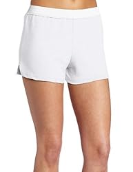 Soffe womens Authentic Cheer yoga shorts, White