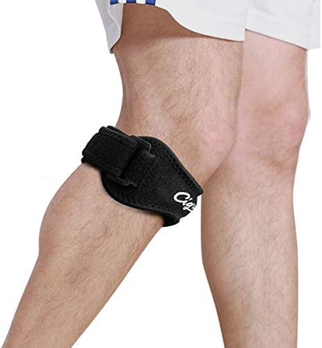 Cigafun Knee Strap, Patella Strap for Knee Pain Relief,Adjustable Running Knee Support, Meniscus Knee Brace for Hiking, Basketball, Jumpers Knee, Tennis, Tendonitis, Volleyball & Squats