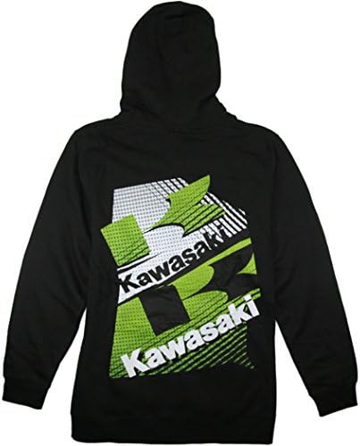 Kawasaki Dot Hoody - Black (X-Large)