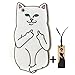 Apple iPhone 6 + Case iPhone 6s Plus 5.5 Inches Cover Lord Nermal Pocket Cat White Silicone Brand New