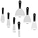 7 Pieces Scraper and Putty Knife Stainless Set,1/1.5/2/2.5/3/4/5 Inch Putty Knives, Wall Scrapers with Comfortable and Anti-slip Handle (The product is now no sticky label.)