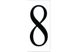 SEA GULL LIGHTING Seagull 90618-68 Address Number Tile, 1 Count (Pack of 1), White