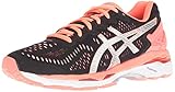ASICS Women's Gel-Kayano 23 Track Shoe, Black/Silver/Flash Coral, 6.5 M US