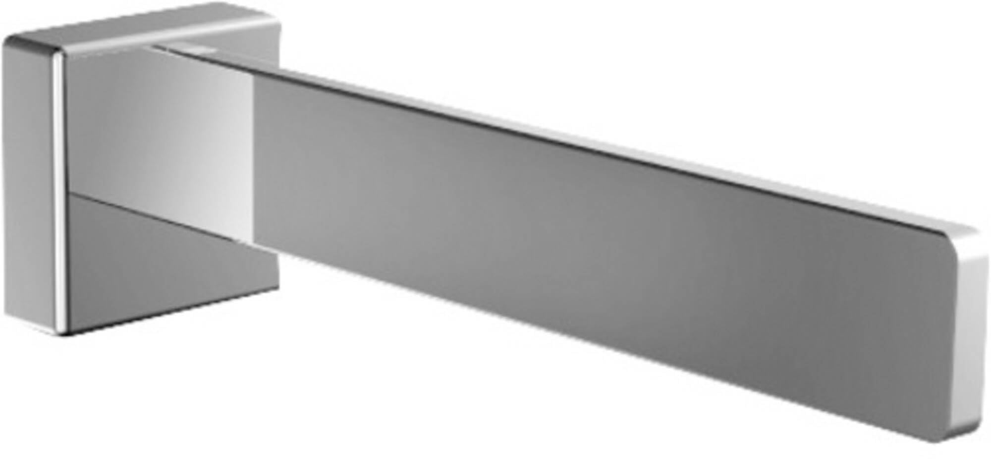 Emco Cue Spare Toilet Paper Holder, Practical Toilet Roll Holder for Horizontal Gluing or Screwing Metal Bathroom Accessory, Chrome