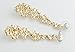 Waterfall Earrings-UltraSparkling Long Pearl earrings with Diamonds-Super Beautiful