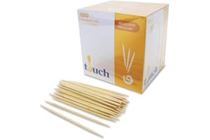 Round Toothpicks 1000 Count, Brand Name: Touch, Ideal for: Social Gatherings, Food Sampling, Regular Household use.
