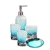 HotSan-bathroom-accessory-Set-5-PCS-Bath-Ensemble-Set-Includes-Soap-Dispenser-Soap-Dish-Tumble-Toothbrush-Holder-Polyresin-Glass-for-Home-Office-Superior-Hotel HotSan bathroom accessory Set, 5 PCS Bath Ensemble Set Includes Soap Dispenser, Soap Dish, Tumble, Toothbrush Holder…