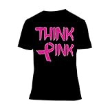 Fresh Tees Think Pink With Ribbon Cancer Awareness T-Shirt