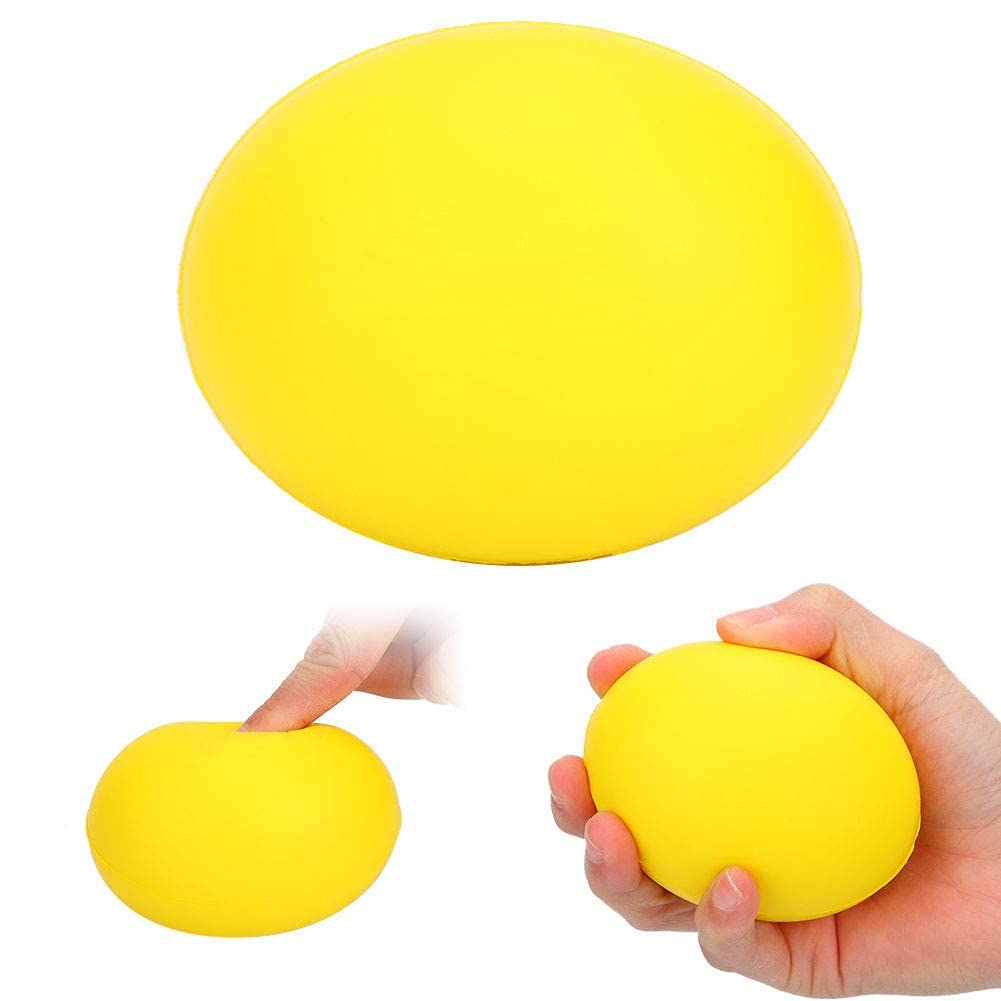 Agatige 2Pcs Hand Exercise Balls, Hard Gel Stress Balls Strengthening Hand Grip Equipment Ball Squishy Tools Wrist Exercise Squeezer for Anxiety Relief, Resistance Training