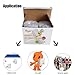 1000pcs Adhesive (500 Pair Sets) 0.78in Diameter Sticky Back Coins Hook & Loop Self Adhesive Dots Tapes (White)