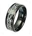 Tanyoyo Luminou Black Celtic Dragon Rings For Men Women Stainless Steel Glow in The Dark Ring (11)