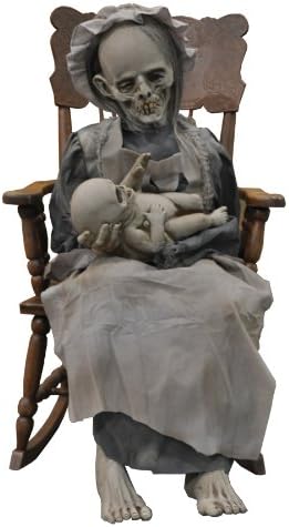 LULLABY ANIMATED PROP Haunted House Yard Realistic Moving Halloween Ghost Mom DU-2017