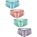 iKingsky Men's Cotton Boxer Briefs Underwear Sexy Low Rise Men Pouch Boxer Shorts (Medium, 4 Pack)